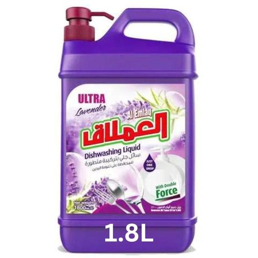 [6253009211456] AL Emlaq Dishwashing Liquid -Lavender 1.8L