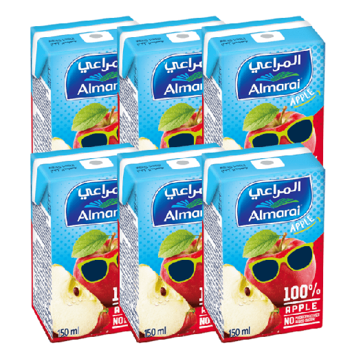 [6281007054942] Al Marai No Sugar Apple Drink - Added 140ml x 6