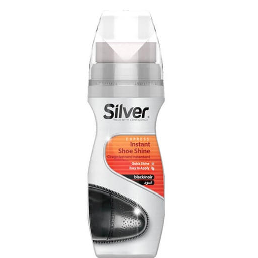 [8690757001058] Silver Instant Shoe Shine Liquid Black 75ml