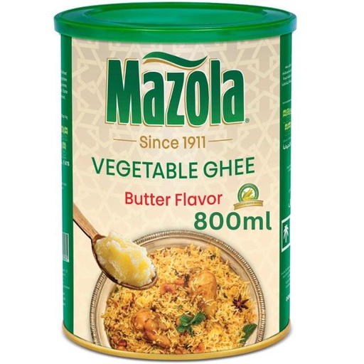 [6281003132880] Mazola Butter Flavored Vegetable Ghee 800ml