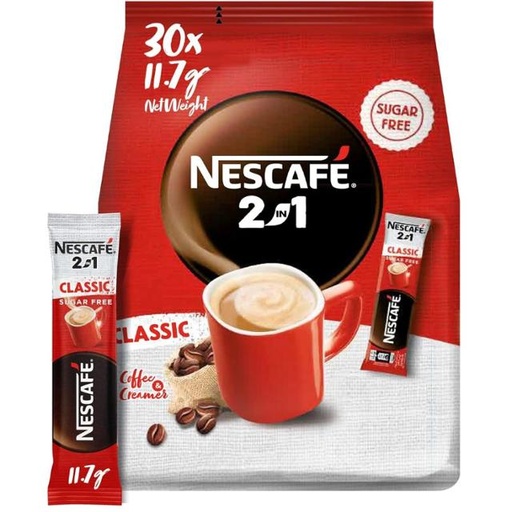 [6294017120798] Nescafe 2in1 Sugar Free Coffee 11.7g x 30pcs