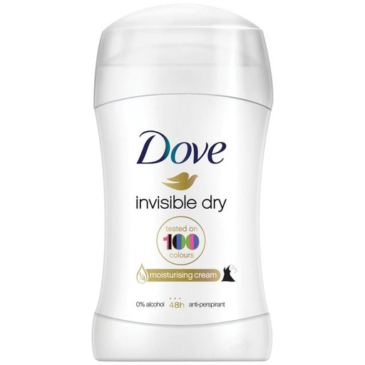 [8886467010330] Dove Invisible Dry 48 hours Deodorant Stick for Moisturizing Protection 40ml