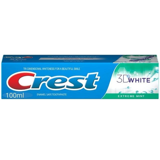 [5410076418145] Crest 3D White Extreme Mint Toothpaste 100ml
