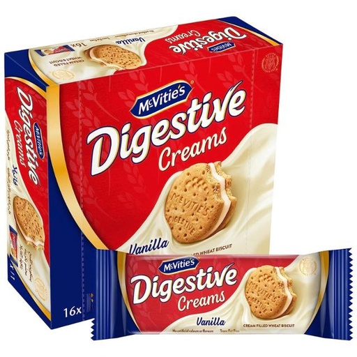 [6281100356721] Mcvities Digestive Vanilla Cream Filled Wheat Biscuits 16 x 40g