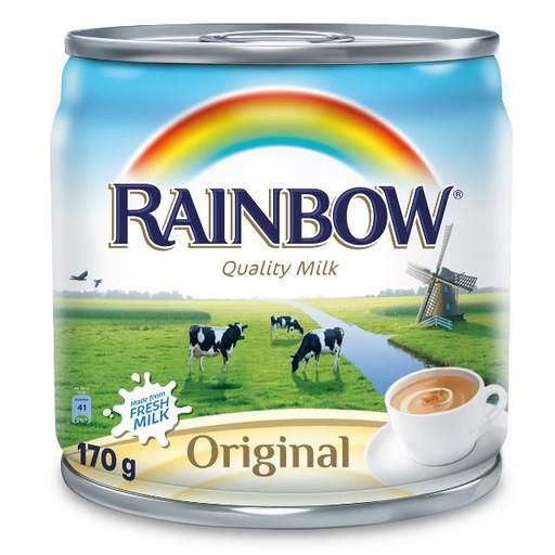[8716200674942] Rainbow Evaporated Milk Original 170g