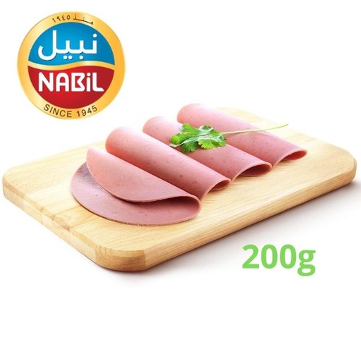 [6251010121184] Nabil Beef Plain Martadella 200g