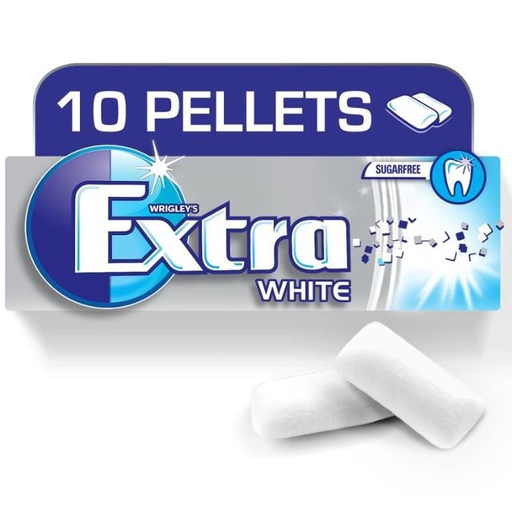 [42069775] Extra Gum White Peppermint - Sugar Free 10pcs