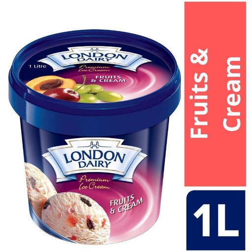 [6291003096563] London Dairy Fruits & Cream Ice Cream 1Litre