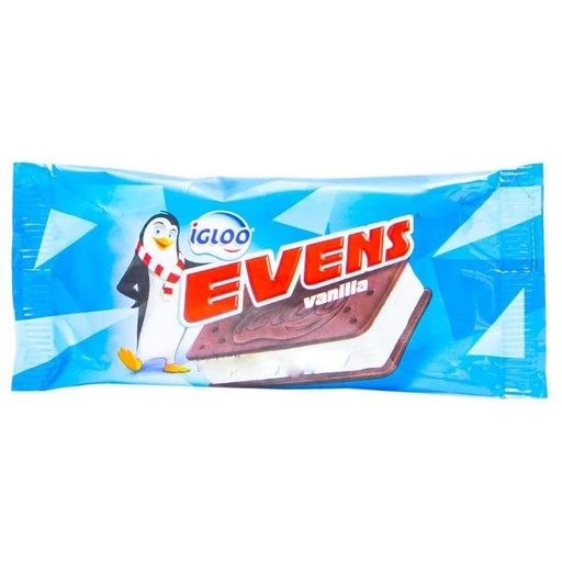 [6291003098635] Igloo Evens Vanilla Ice Cream Sandwich 90ml