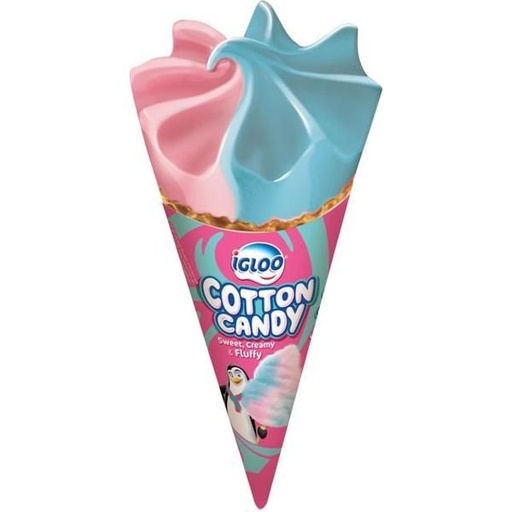 [6291003600418] Igloo Cotton Candy Ice Cream Cone 120ml