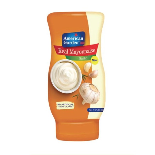 [717273508682] American Garden Real Mayonnaise Garlic 400ml