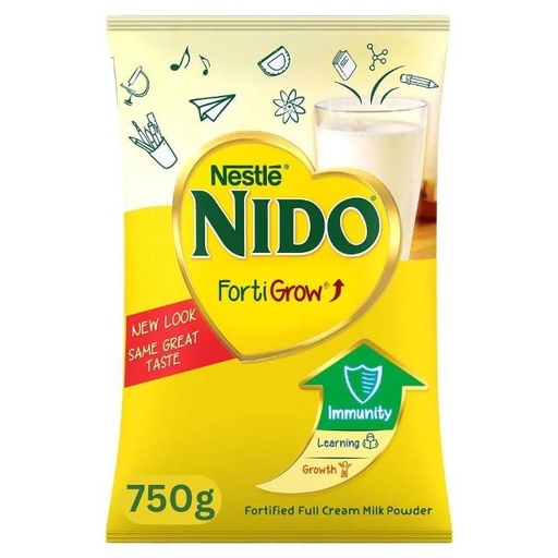 [6294017117323] Nestle Nido Fortified Powder Milk Pouch 750g