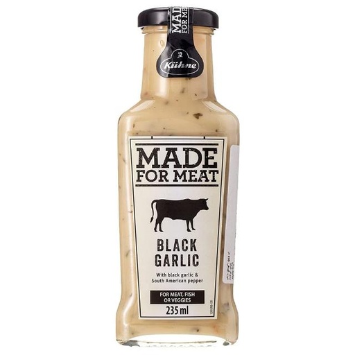 [40198644] Kuhne Made For Meat Black garlic and Pepper Sauce, 235 ml