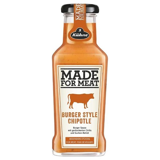 [40198668] Kuhne Made For Meat Chipotle Burger Style Sauce, 235 ml