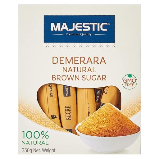 [3365440087736] Majestic Natural Brown Sugar Sticks 350g