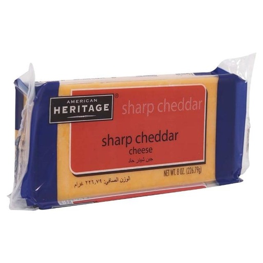 [071505018999] American Heritage Sharp Cheddar Cheese 226.79g