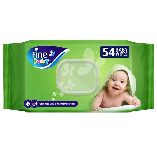 [6294018808671] Fine Baby Wet Wipes With Aloe Vera & Chamomile Lotion 72 Wipes