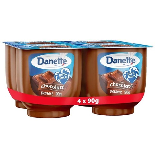 [6281022102055] Danette Dessert Chocolate Flavour 4 x 90g