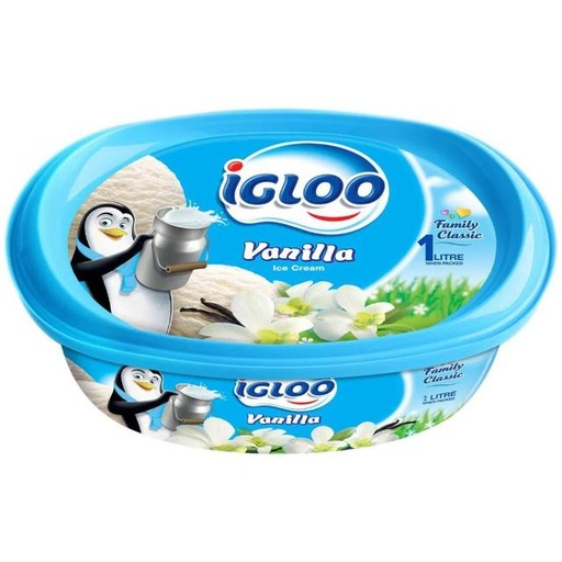 [6291003096266] Igloo Ice Cream Vanilla 1Litre