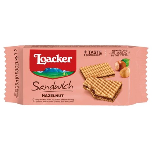 [80001447] Loacker Sandwich Hazelnut 25g