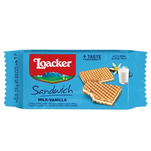[80001362] Loacker Sandwich Vanilla 25g