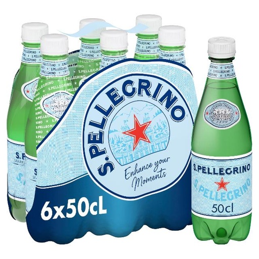 [8002270049941] San Pellegrino Sparkling Natural Mineral Water 6x500ml