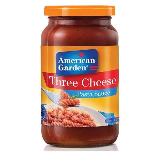 [717273508354] American Garden Three Cheese Pasta Sauce 397g
