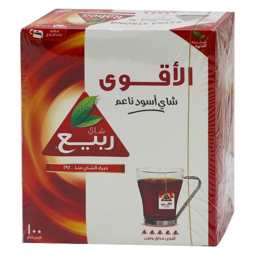 [6281013222069] Rabea Extra Strong Tea 100pcs