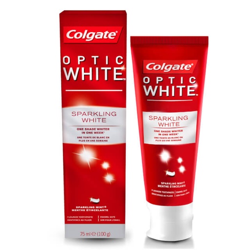 [7891024124826] Colgate Optic White Whitening Toothpaste 75ml