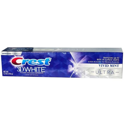 [037000598541] Crest 3D White Ultra Whitening Toothpaste 158g
