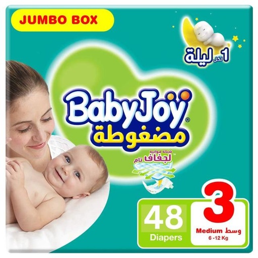 [6281008274264] BabyJoy - Jumbo Pack, Medium, 6-12kg - 48 count