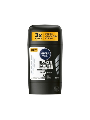 [9005800352206] Nivea Men Deodorant Stick Black & White Invisible 50ml