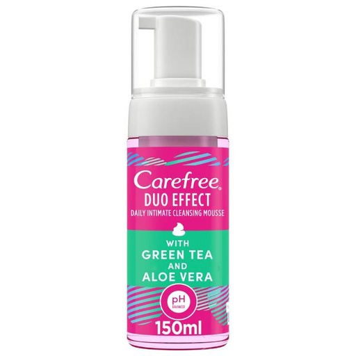 [3574661504179] Carefree Intimate Cleansing Mousse Green Tea Aloe Vera 150ml