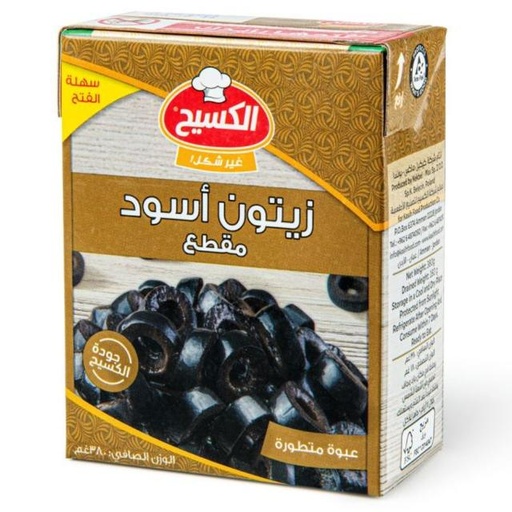 [617241010882] Kasih Sliced Black Olives 380g