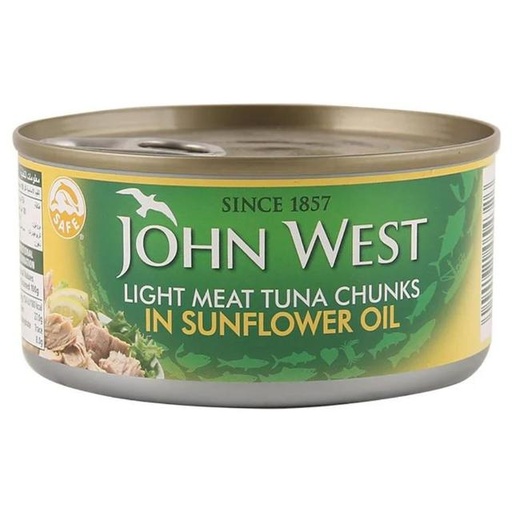 [5000171054326] John West Light Meat Tuna Chunks In Sunflower Oil 170g