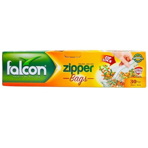 [6291055007159] Falcon Zipper Bags Size 30cm x 40cm 30pcs