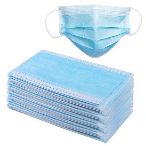 [625334260220111] Face Mask Disposable 3-Ply Non-Woven - 50pcs