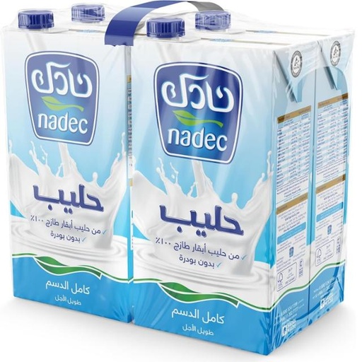 [6281057500000] A - Nadec Long Life Milk Full Fat 1 x 4
