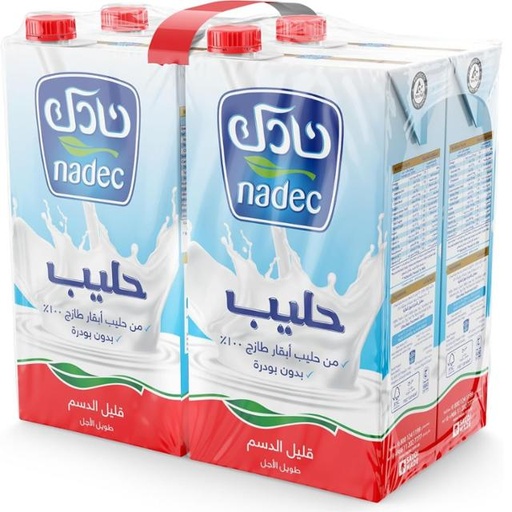 [6281057500055] A - Nadec Long Life Milk Low Fat 1L x 4