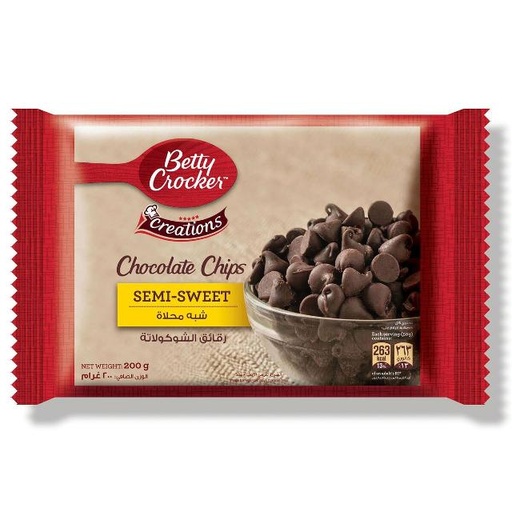 [6291105691321] Betty Crocker Semi-Sweet Chocolate Chips 200g