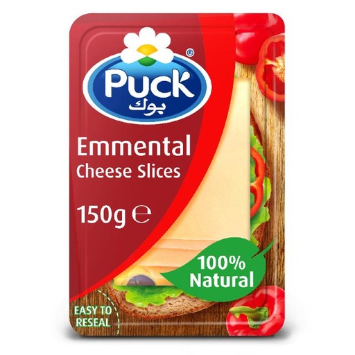 [5711953023118] Puck Emmental Natural Cheese Slices 150g