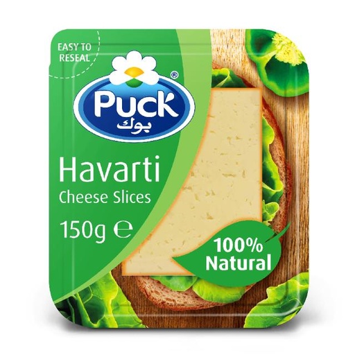 [5711953023064] Puck Havarti Natural Cheese Slices 150g