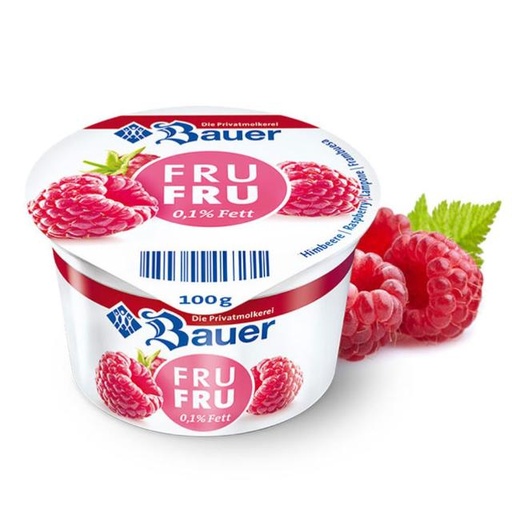 [4002334115043] Bauer Fru Fru Raspberry Flavored Yogurt 100g