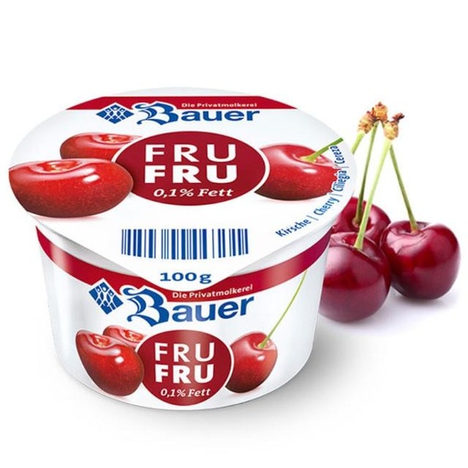 [4002334115050] Bauer Fru Fru Cherry Flavored Yogurt 100g
