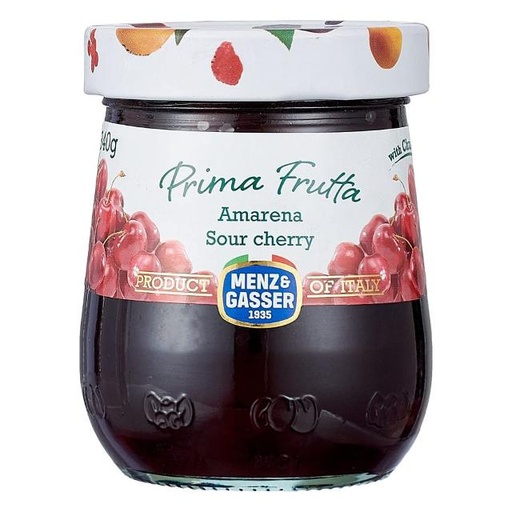 [8008660610913] PRIMA FRUTTA SOUR CHERRY JAM 340ML