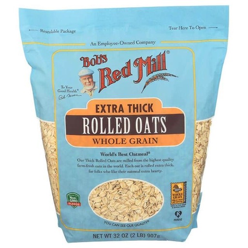 [039978051554] Bob's Red Mill Extra Thick Rolled Oats 907g