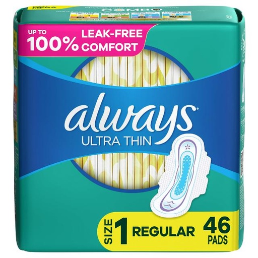 [037000273318] Always Thin No Feel Protection Daily Liners Regular Absorbency Unscented, 162 Count
