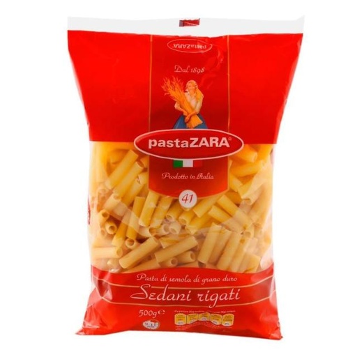 [8004350130419] Pasta Zara Sedani Rigati - No.41 - 500g