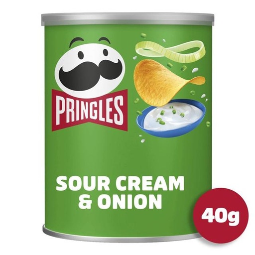 [5053990107384] Pringles Sour Cream & Onion Crisps Can 40g