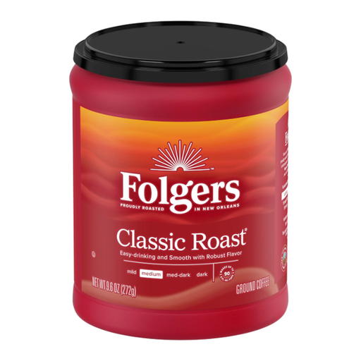 [025500304014] Folgers Classic Roast Ground Coffee, 272g
